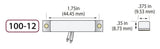 George Risk Industries (G.R.I.) 100-12-G | Miniature Surface Mount Switch Set, Gray, Standard Gap Up To 1", Closed Loop