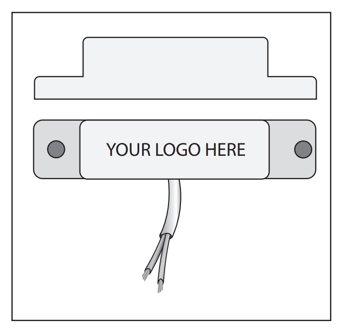 George Risk Industries (G.R.I.) 29PAWG-W | Surface Mount Magnetic Reed Switch Set, White, Closed Loop, Wide Gap Up To 1-1/2", Jacketed Cable