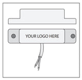 George Risk Industries (G.R.I.) 29PAWG-W | Surface Mount Magnetic Reed Switch Set, White, Closed Loop, Wide Gap Up To 1-1/2", Jacketed Cable