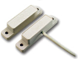 George Risk Industries (G.R.I.) 29PAWG-W | Surface Mount Magnetic Reed Switch Set, White, Closed Loop, Wide Gap Up To 1-1/2", Jacketed Cable