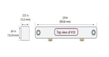 George Risk Industries (G.R.I.) 410WG-W | Industrial Surface Mount Switch Set, Wide Gap, Closed Loop, White, Standard Terminals