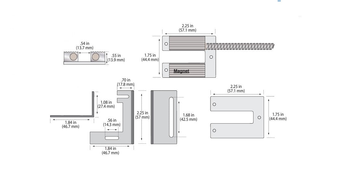 George Risk Industries (G.R.I.) 4110A-KIT | Switch Vane Closed Loop 18 Inch Armored