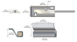 George Risk Industries (G.R.I.) 4532LB | Miniature Overhead Door Switch Set, Open Loop, Up To 2-1/2" Gap, 4175 Bracket, M-15 Magnet