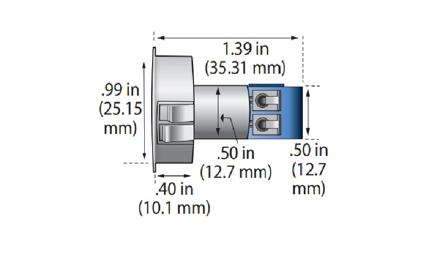 George Risk Industries (G.R.I.) 8484-TMC-W | Recessed 1"/Closed Loop/Mc-180 Door Chan