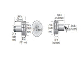 George Risk Industries (G.R.I.) MS180-12-W | Switch Set, 180-12 3/4" Steel Door