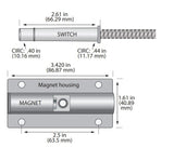 George Risk Industries (G.R.I.) MS4702A | High Security Magnasphere, Pull-Apart Sw
