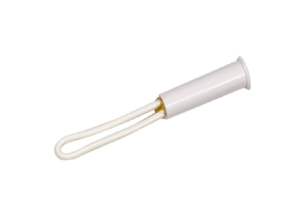 George Risk Industries (G.R.I.) PW-50RF-W | Pre-Wire Plug, 1/4" Diameter Round Flanged White