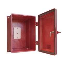 Gai-Tronics 255-003RD | Weatherproof Telephone Enclosure, Red, 255 Series