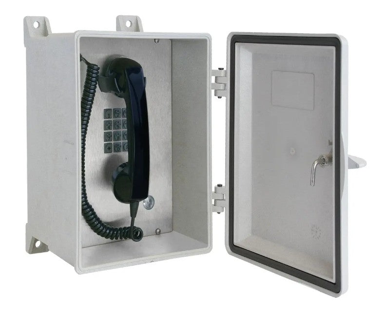 Gai-Tronics 354-710 | NEMA 4X VoIP Rugged Handset Telephone - Model 354-710 Series (Keypad), Gray