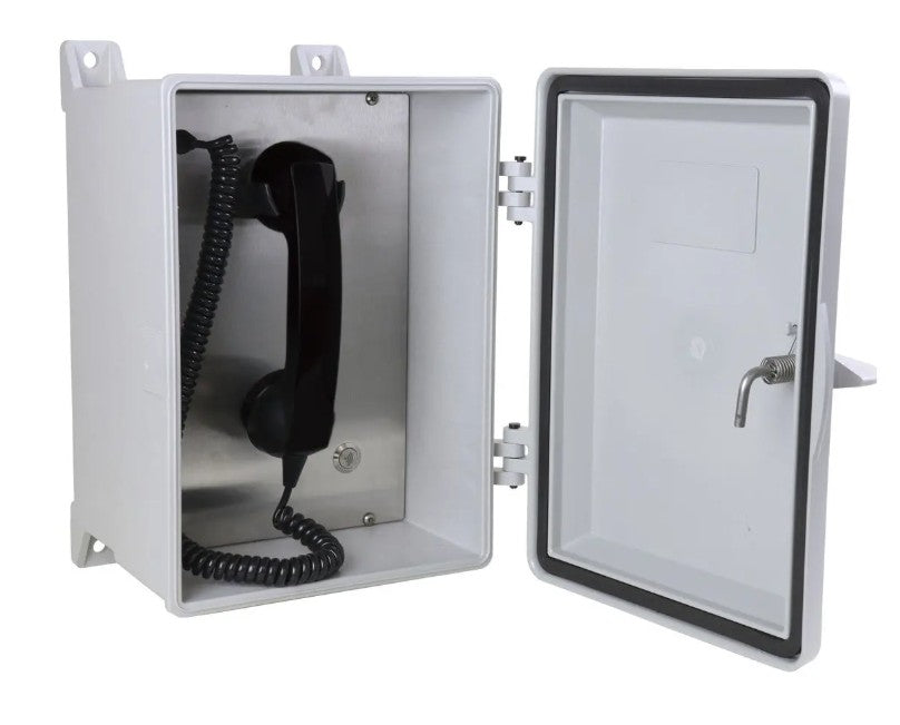 Gai-Tronics 354-711 | NEMA 4X VoIP Rugged Handset Telephone - Model 354-711 Series (Auto-dial), Gray