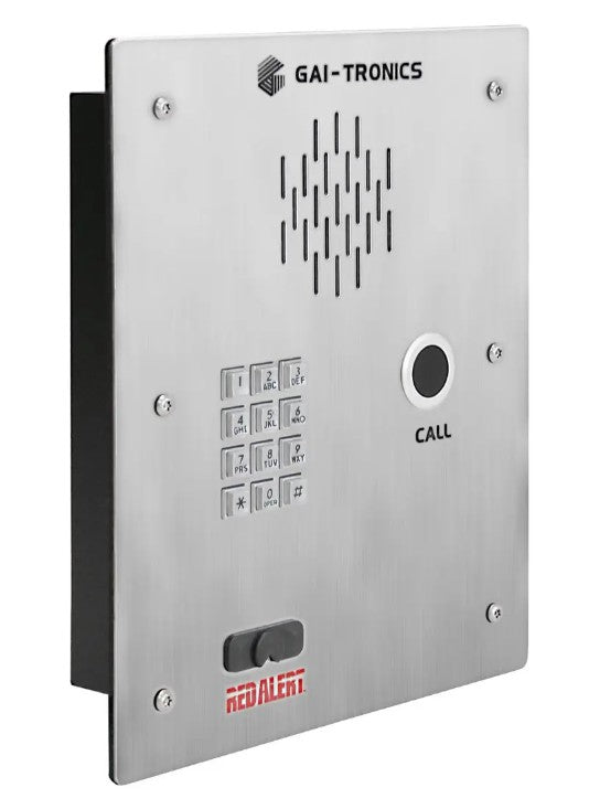 Gai-Tronics 398-711 | RED ALERT Series, VoIP Flush-Mount Telephones - Model 398-711
