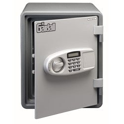 Gardall Safe Corporation MS129-G-E | Fire Safe Electronic Lock Microwave Vertical 1 Hour Fire Safe Label 13-1/2" Width x 15-1/4" Depth x 16-3/4" Height, Powder Coated, Gray