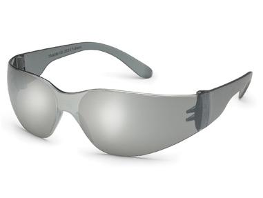 Gateway Safety 469M | Protective Eyewear, Polycarbonate, Soft, Flexible, Unisex, Fit To All, Blue Mirror, Grey Frame