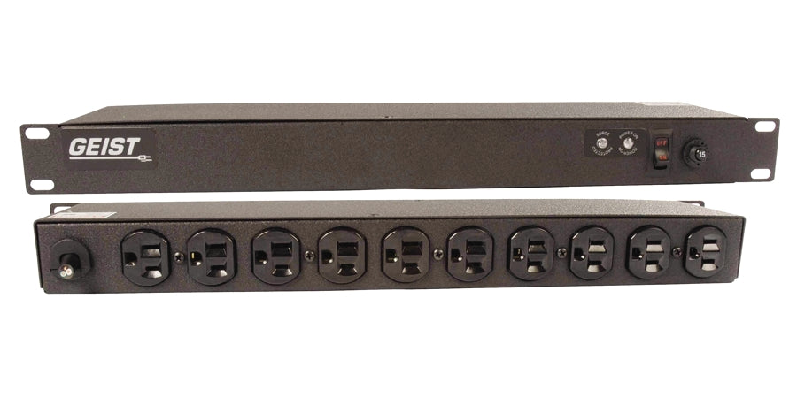 Geist SP104-10 | Power Distribution Unit, 120 VAC, 15 A, 10 -Outlet, Black