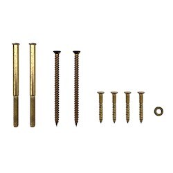General Lock 2DB DC SP 605 | Deadbolt, Grade-2, 2-Cylinder, Screw Pack, Bright Brass