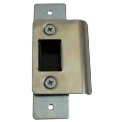 General Lock ADLS-SS1H | Door Lock Strike, Short, 1-Hole, Flat Face, Satin Stainless Steel