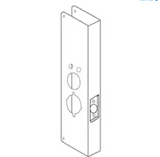 General Lock BH-27-S-CW | Door Lock Wrap Around Plate, 5" Width X 15" Height, 2-3/4" Backset, 1-3/4" Door, Satin Stainless Steel