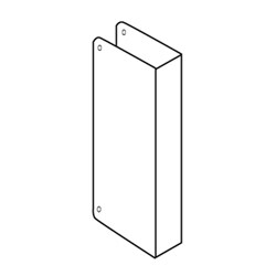 General Lock BH-40-S-CW | Door Lock Wrap Around Plate, Blank, 4-1/4" Width X 9" Height, 1-3/4" Door, Satin Stainless Steel