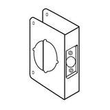 General Lock BH-81-PB-CW | Door Lock Wrap Around Plate, 4-1/4" Width X 4-1/2" Height, 2-3/4" Backset, 1-3/4" Door, Bright Brass