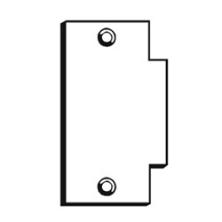 General Lock BH-BTS-160-PC | T-Strike Filler Plate, 1-3/8" Width X 2-3/4" Height, Prime Coated, With 160 Cutout