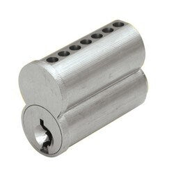 General Lock IC7B K 26D | Cylinder Lock Interchangeable Core, Small Format, 7-Pin, K Keyway, Uncombinated, Barrel Cap, Solid Brass