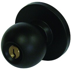 General Lock K270B 613 C LL ANSI | Cylindrical Knobset, B-Knob, Grade-2, Schlage C Keyway, Ansi F84 Strike, Dark Bronze