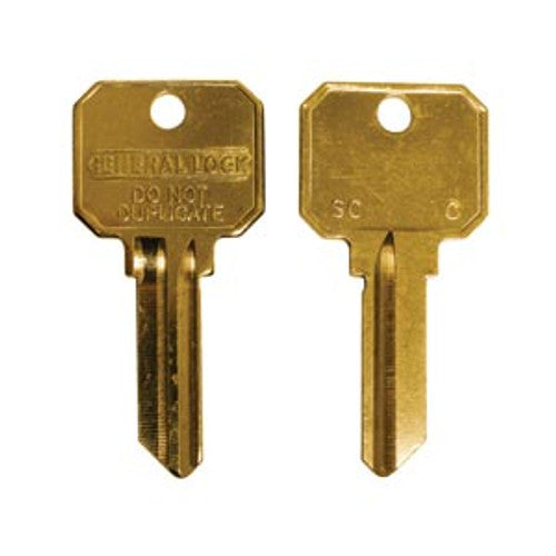 General Lock KB AR4 DND BR | Key Blank, Arrow Keyway, Do Not Duplicate Legend, Neuter Security Bow, Brass