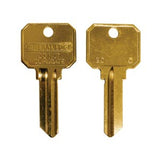 General Lock KB AR4 DND BR | Key Blank, Arrow Keyway, Do Not Duplicate Legend, Neuter Security Bow, Brass