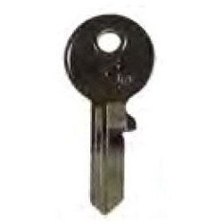 General Lock KB300/400 NP | Padlock Key Blank, 4-Pin, K130 Keyway, Round Bow, Nickel Plated Brass
