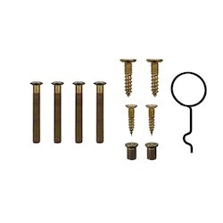 General Lock L1 SP 605 | Cylindrical Lever Screwpack, Bright Brass, For Grade-1 Cylinder Leverset