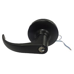 General Lock L180CE FSE 24VDC 613 C REX | Cylindrical Leverset, Electrified, Fail Secure, Clutched Curved Lever, Grade-1