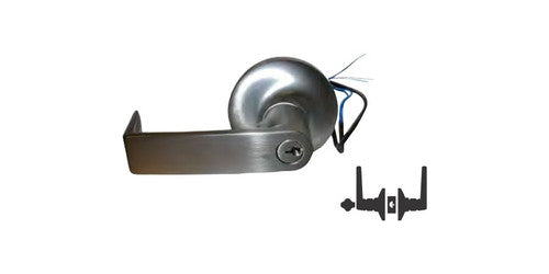 General Lock L180RE FSE 12VDC 626 SFIC REX | Cylindrical Leverset, Electrified, Fail Secure, Clutched R-Lever, Grade-1