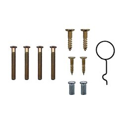 General Lock L2 SP 605 | Cylindrical Lockset Lever Screwpack, Bright Brass, For Grade-2 Cylindrical Lever Lockset