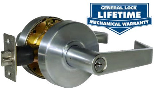 General Lock L280S 626 C 234 S ANSI | Cylindrical Leverset, Clutched S-Lever, Grade-2