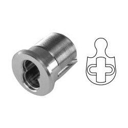 General Lock MC-IC7-SL 26D | Mortise Interchangeable Core Housing, 7-Pin, Schlage Cam, 1-3/8" Length, Solid Brass