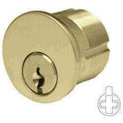 General Lock MC100 SC 3 AR KA2 | Mortise Cylinder, Schlage C Keyway, Adams Rite Cam, Keyed Alike, Solid Brass