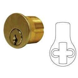 General Lock MC114 TD 3 ST OB | Mortise Cylinder, 6-Pin, Td Keyway, Standard Yale Cam, Solid Brass