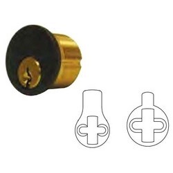 General Lock MC118 JD 10B ST/AR 0B | Mortise Cylinder, 6-Pin, Jd Keyway, Standard Yale/Adams Rite Cam, Solid Brass