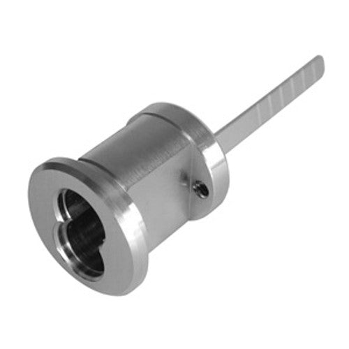 General Lock RC-IC7-LZ 26D | Rim Interchangeable Core Housing, 7-Pin, Lazy Motion Tailpiece, Solid Brass, Satin Chrome, for 7-Pin Core