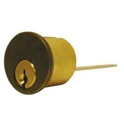 General Lock RC6 SD 10B 0B | Rim Cylinder, 6-Pin, Sd Keyway, 0-Bitted, 2-Key Blank, Solid Brass, Oil Rubbed Dark Bronze