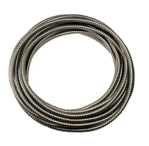 George Risk Industries - USA 570250 | 3/16" ID 50' Armored Cable, Square Lock and Non-Magnetic, Stainless Steel