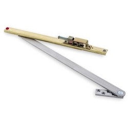 Glynn-Johnson 104S-ADJ US32D | Door Stop, Non-Handed, Heavy Duty, Concealed Overhead, Size 4, Brass/Stainless Steel, Satin Stainless Steel, With Adjustable Jamb Bracket
