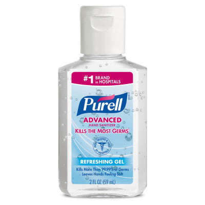 Gojo Industries 9605-24 | Purell Instant Hand Sanitizer, 2 Oz. Squeeze Bottle