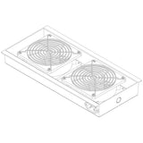 Great Lakes Case & Cabinet Co 7217WS | Fan Assembly- 2-75CFM Fans & Fan Guards