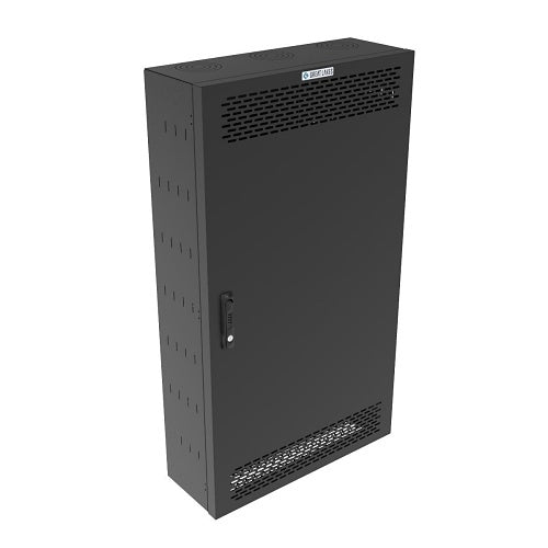 Great Lakes Case & Cabinet GL48WLP-B-SC-00 | Wall Mount Low Profile Rack Cabinet, 48"H 27"W x 10"D