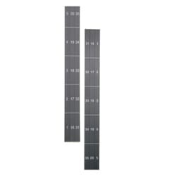 Great Lakes Case & Cabinet Co GL-RMUTD | Package of Four RMU Labels In Descending Order, 1 On Top, 45 On Bottom