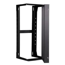 Great Lakes Case & Cabinet Co GL36SR-B | SR Swing Rack, 36 Inch X 21 Inch X 18 Inch, 19 RMU, 16 Inch Usable Depth, Black
