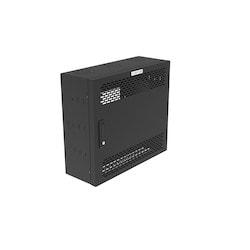 Great Lakes Case & Cabinet Co GL24WLP-B-SH-00 | WLP Wall Mount Cabinet, RMU, 21 Inch Usable Depth, Black