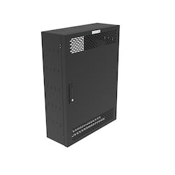 Great Lakes Case & Cabinet Co GL36WLP-B-SH-00 | WLP Wall Mount, 6-10 RMU, 33 Inch Usable Depth, Black, Vented Door with Swing Handle