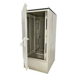 Great Lakes Case & Cabinet Co GLBX04-EDGE | Enclosure, 26U, 48X28X34, 12-24 Rails, Solar, Beige